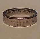 Coin Rings made from quarters (state quarters also) in size 5 9