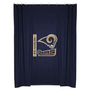    NFL St. Louis Rams Locker Room Shower Curtain: Sports & Outdoors