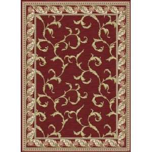 Concord Global Rugs Kashmir Collection Scroll Red Rectangle 311 x 5 