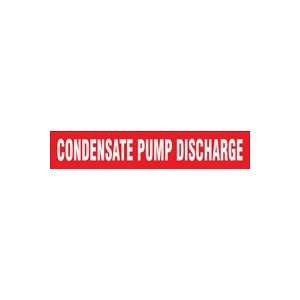 CONDENSATE PUMP DISCHARGE   Cling Tite Pipe Markers   outside diameter 