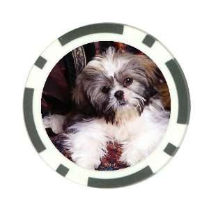  Shih tzu puppy Poker Chip Card Guard Great Gift Idea 