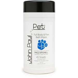   John Paul Pet Full Body & Paw Bath Wipes (45 Sheets)