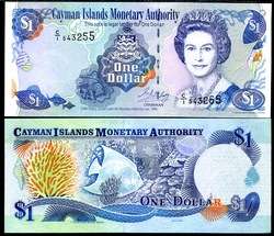 CAYMAN ISLANDS 1 DOLLARS 1998 P 21 UNC  