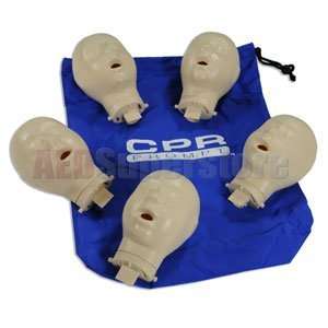  CPR Prompt Heads Infant 5 Pack (for TAN Manikin) w/Case 