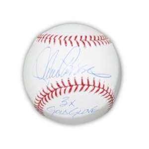 Lance Parrish Autographed Baseball   with 3x Gold Glove Inscription 