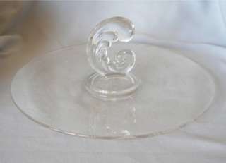 Available for purchase is an elegant center handled serving tray 