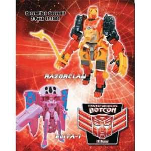  Transformers Botcon 2009 Exclusive Razorclaw and Elita 1 