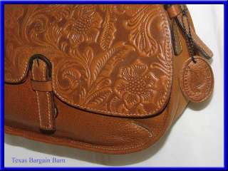 SERGIOS COLLECTION BROWN LEATHER PURSE Western/Southwest/Shoulder Bag 