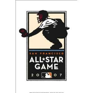  2007 All Star Game   Catcher by Michael Schwab, 16x24 