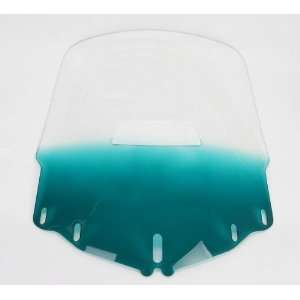  Shades Gold Wing Windshield   Tall with Vent Hole   Gradient Teal 