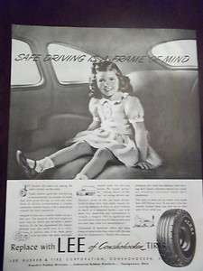 1946 Lee of Conshohocken Tires Magazine Advertisement  