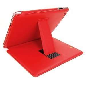  Cosmos ® RED PU Faux LEATHER Case / Cover Folio Stand 