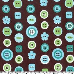   The Notions Buttons Spring Fabric By The Yard: Arts, Crafts & Sewing