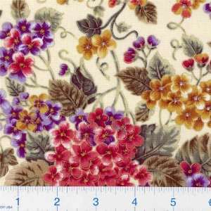   Wide Hydrangea Hill Autumn Fabric By The Yard Arts, Crafts & Sewing