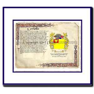  Coviello Coat of Arms/ Family History Wood Framed