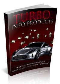 Turbo Info Products Ebook With Master Resell Rights on CD  