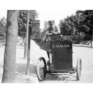  Postal Service 3 Wheel Mail Cart 1912 8 1/2 X 11 