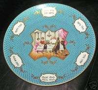 HEREND Limited Edition Passover Judaica Big Seder Plate  