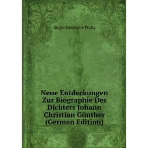   Christian GÃ¼nther (German Edition) Gregor Konstantin Wittig Books