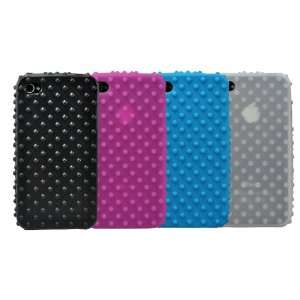   iPhone 4 with Wristband   Black TPU Bubble Drop   Fits AT&T iPhone