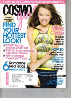 MILEY CYRUS Cosmo Girl Magazine 3/08 HANNAH MONTANA  