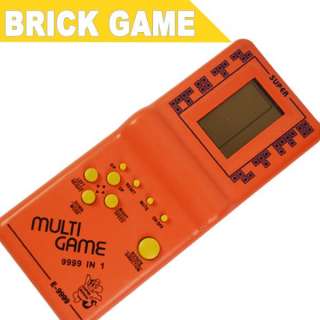   Palm Hand Held LCD Electronic Game Toys Brick Game Orange A140  