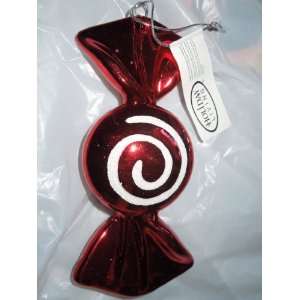  Shatterproof Red/white Round Wrapped Candy Look 8 X 3 