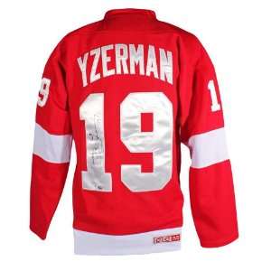  Autographed Steve Yzerman Jersey   GAI   Autographed NHL 