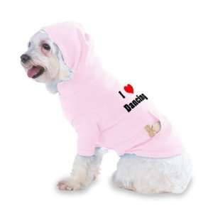 /Heart Dancing Hooded (Hoody) T Shirt with pocket for your Dog or Cat 