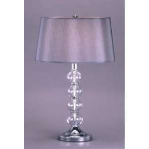  Crysta Chrome and Crystal Table Lamp: Home Improvement