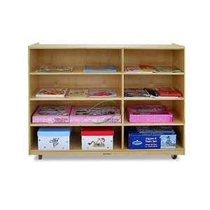  4 Shelf & 4 Cubby Unit with Casters: Kitchen & Dining