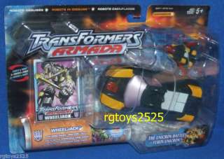 Transformers Armada Wheeljack w Wind Sheer Mini Con New  