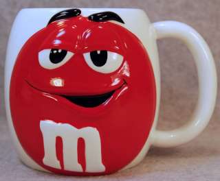 LARGE M&MS RED AND WHITE M&M COFFEE MUG BY GALERIE  