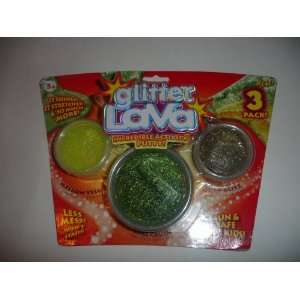    Glitter Lava Activity Art Putty Lime Yellow Gold Toys & Games