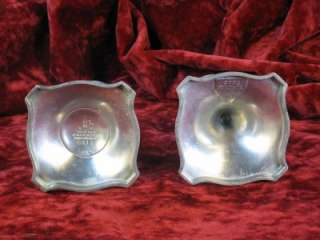 Art Nouveau Pewter Candle Holders By Poole Taunton Mass  