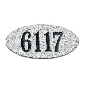  QualArc ROC 4701WG Rockport Oval Granite Address Plaque in 