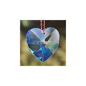  Swarovski Blue Crystal heart 40mm 