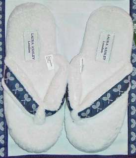 LAURA ASHLEY SLIPPERS AND MATCHING TOTE SIZE SMALL NWT  