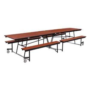  Mobile Cafeteria Fixed Bench Table with MDF Core 30 W x 