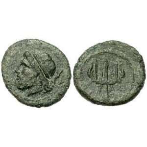  Syracuse, Sicily, Roman Rule, c. 214   212 B.C.; Bronze AE 