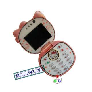 F198 CUTE HELLO KITTY FLIP CELL PHONE MOBILE CAMERA MP3  