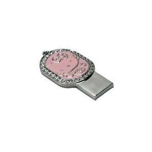  8GB Diamond Jewelry Cat Shaped USB Flash Drive Pink 