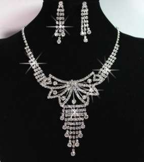 Hottest styles Charming Wedding/Bridal Czech Crystal Necklace Sets In 