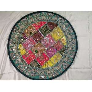  Round Indian Decor Designer Floor Cushion Pillow 26