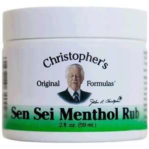  Sen Sei Menthol Rub Ointment 2 oz.   Dr. Christophers 