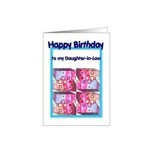  Daughter in Law Birthday with Colorful Gifts Card Health 