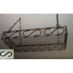   Hanging Pot Rack with Hooks  Amish Made 