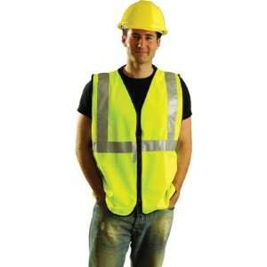  Yellow OccuLux Economy Vest With Zipper Front And 2 3M 