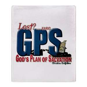   Throw Blanket Lost Use GPS Gods Plan of Salvation 