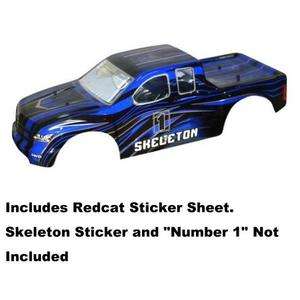 scale RC Truck body Blue/black with decal sheet  